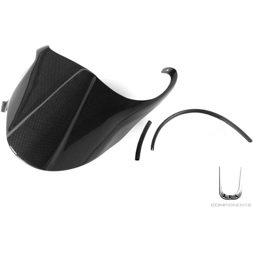 Polished rear fender carbon - fender,