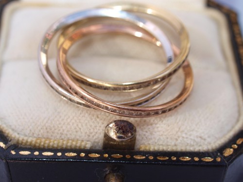 9ct yellow rose white - gold, cz