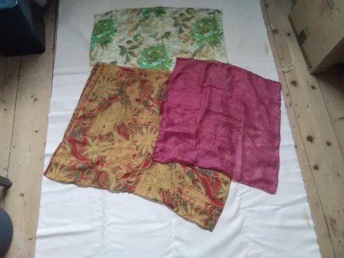 Silk sari fabric - ,