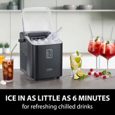 Caso IceChef Compact Ice Cube Maker with 1L Water Tank with Warranty. Ex Display