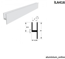 ALUMINIUM CHANNEL LONG LEG 5 SIZES AVAILABLE 