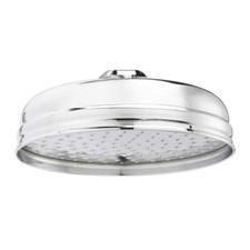 Aqualisa Antique Rain Shower Head Rose - Chrome - 200mm (8") NEW - 093503