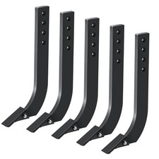 5 PCS 18''Box Blade Shank Scarifier Shanks Teeth 4 Holes Box Scraper Shank