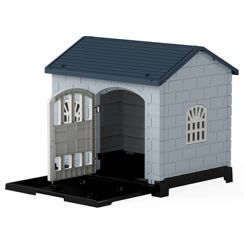 Collapsible plastic dog house - collapsible,