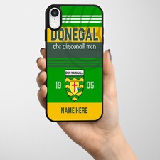Personalised Donegal iPhone Case GAA Football Gaelic Hard Phone Cover Gift GN06