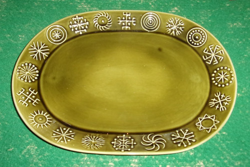 Portmeirion green totem oval - green,