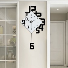 Nordic Style Pendulum Clocks Modern Swing Wall Clock Living Room Fashion Decor