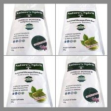 Henna + Indigo Powder -400g (200g of EACH POWDER) Natural Hair Dye Black