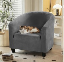 Velvet Tub Chair Slipcover