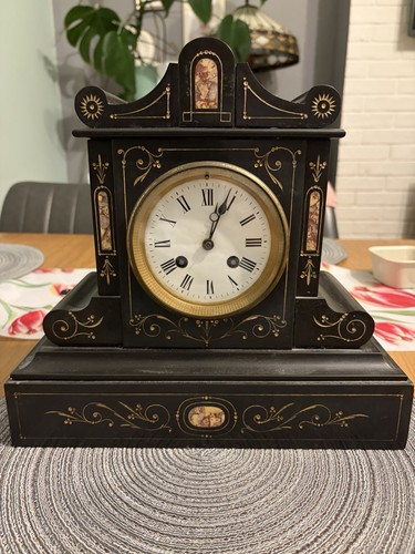 Antique french black slate - black,