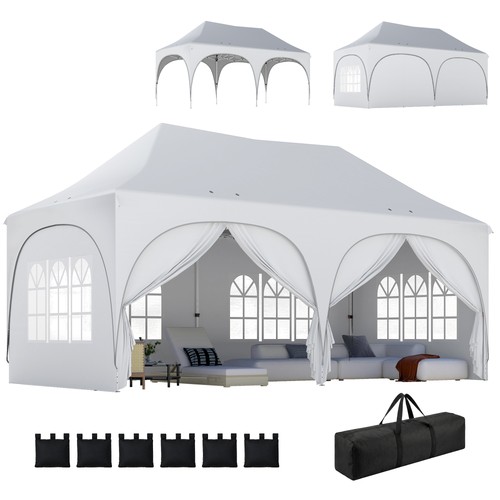 Outsunny pop up gazebo - outsunny, 6m