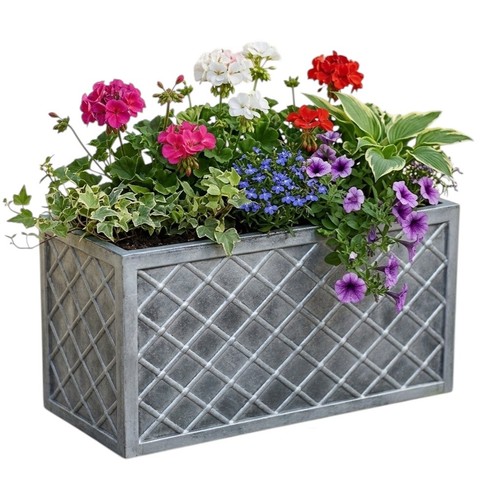 Large grey lazio trough - large,