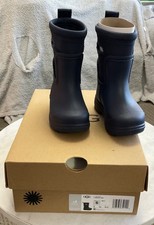 UGG Droplet Navy Mid Wellies Wellington boots Kids Boys Girls UK 5 Eu 22 BNIB