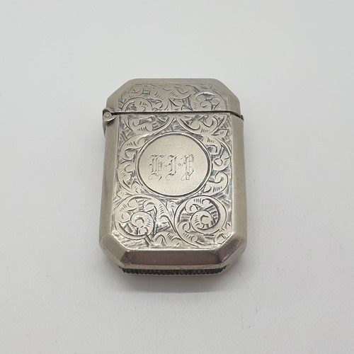 Silver plated vesta case match - vesta,
