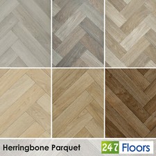 Herringbone Vinyl Flooring £9.99 Free Delivery Parquet Lino Kitchen Bathroom