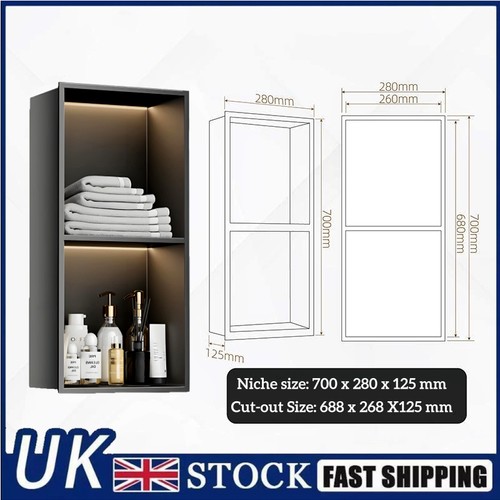 Wall niche inset with shelf - niche,