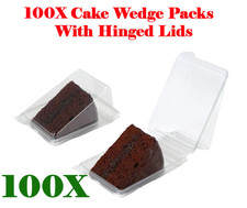100 X Cake Slice / Wedge Packs