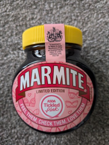 Marmite tickled pink - pink,