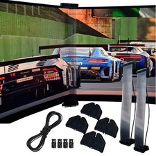 Sim Racing, Flight Simulator, Bezel Free Adapter Kit For Triple Monitors/Tv's