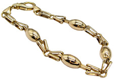 9C YELLOW GOLD GATE BEAD