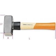 Beta 1380S Wooden Handle Mason Club Hammer With Security Collar 1500g