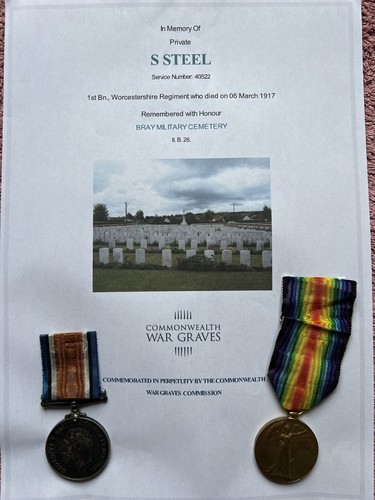 Ww1 medals steel - medals,
