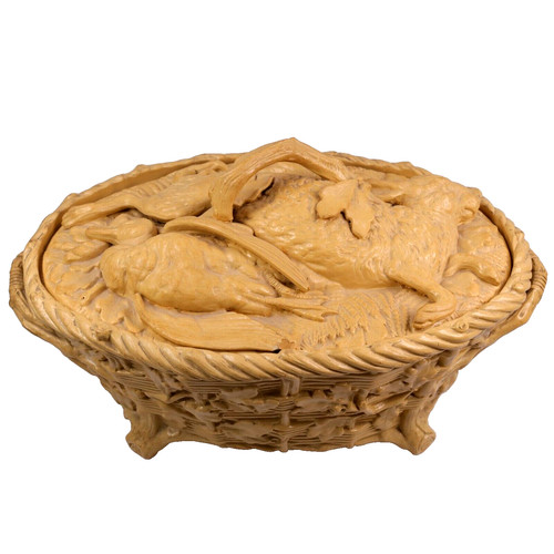 Minton majolica game tureen - minton,