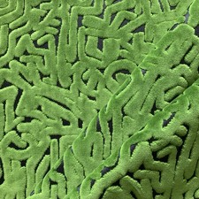 Harlequin Velvet Curtain / Up Fabric 0.95m ~ LYRICAL ~ FOREST/BLACK EARTH