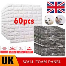 60pcs 3D Tile Brick Wall