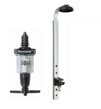 Optics Home Bar 50ml Beaumont Spirit Measure Dispenser & 1 Litre Wall Bracket