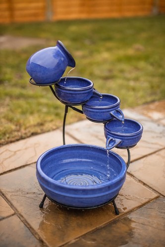 Solar powered blue - solar, ceramic