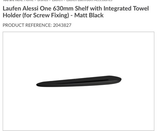 Laufen allessi one 630mm shelf - laufen,