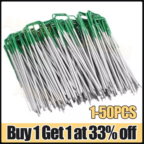 Weed fabric galvanised staples - fabric,