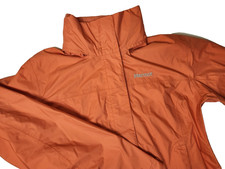 Marmot Jacket Womens Size Medium Orange Windbreaker Rain Hike Outdoors Adventure