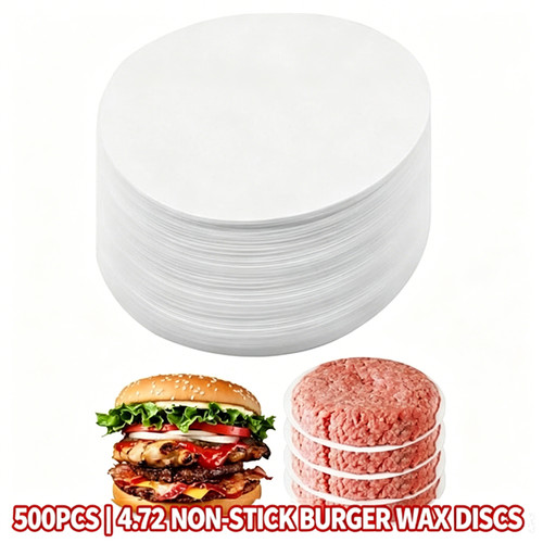 500pcs non stick burger wax - non,
