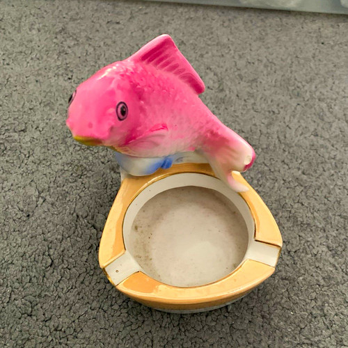 Vintage ceramic fish figurine - vintage,