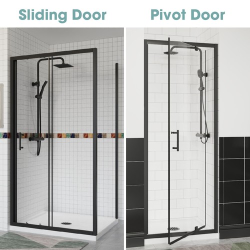 Matt black sliding - black, door