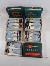 vintage reeves Greyhound Oil Colours. 4 Complete Boxes And One With Two Tubes.