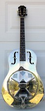 Epiphone Dobro Hound Dog M-14 Metalbody Nickel Resonator Guitar + CASE & SLIDE