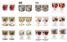 Various Designs - Ceramic Egg Cups - Twin Pack - Egg Holders - Breakfast Ware