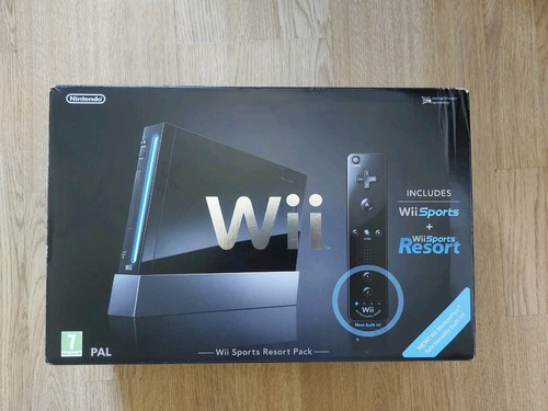 Nintendo wii black console - wii,