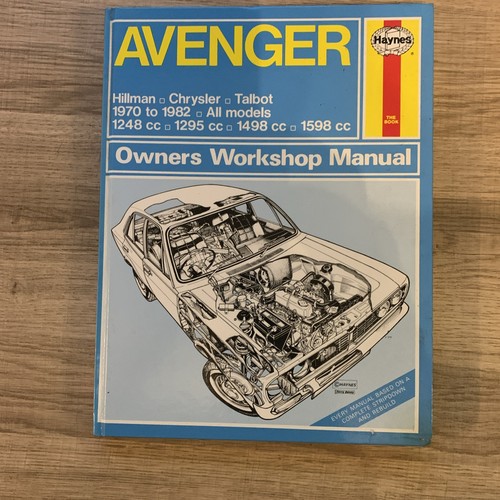 Haynes workshop manual - workshop, avenger