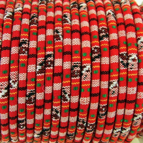 Red ethnic cotton rope - ,