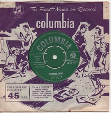 TONY BRENT worried mind*forever my darling 1959 UK COLUMBIA 7" POP VOCAL