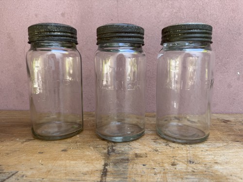 Set vintage kilner jars - of, 3