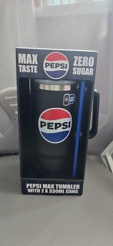 New pepsi max steel tumbler - new,