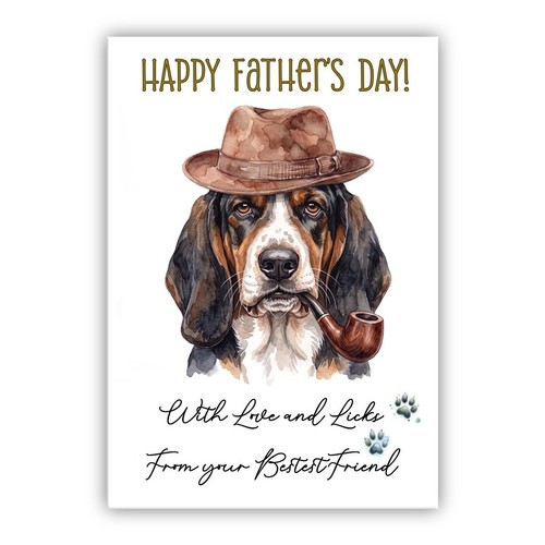 Basset hound father day - basset,
