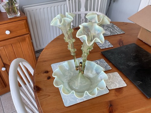 Antique vaseline glass - vaseline,
