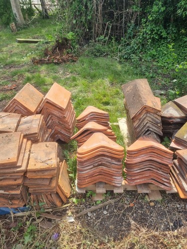 Reclaimed clay tiles red - reclaimed,