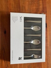 WMF Virginia Cromargan Stainless Steel Cutlery 6 Espresso Spoons 10.7 Cm